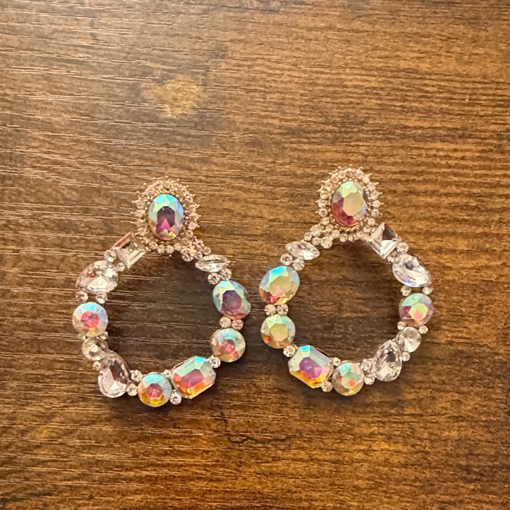 Dazzling Multicolor Crystal Earrings